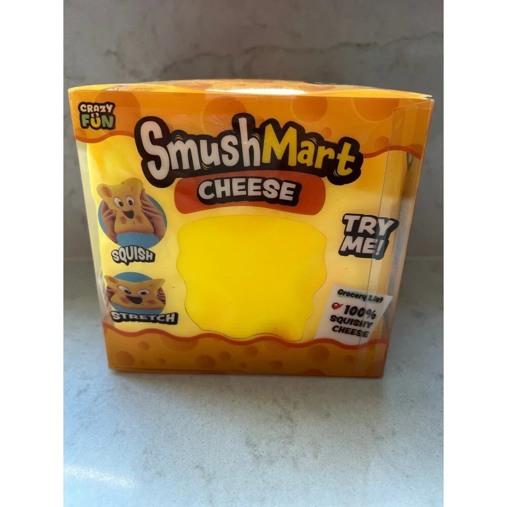 RMS Smush Mart-Cheese Squish toy fidget-NEW!